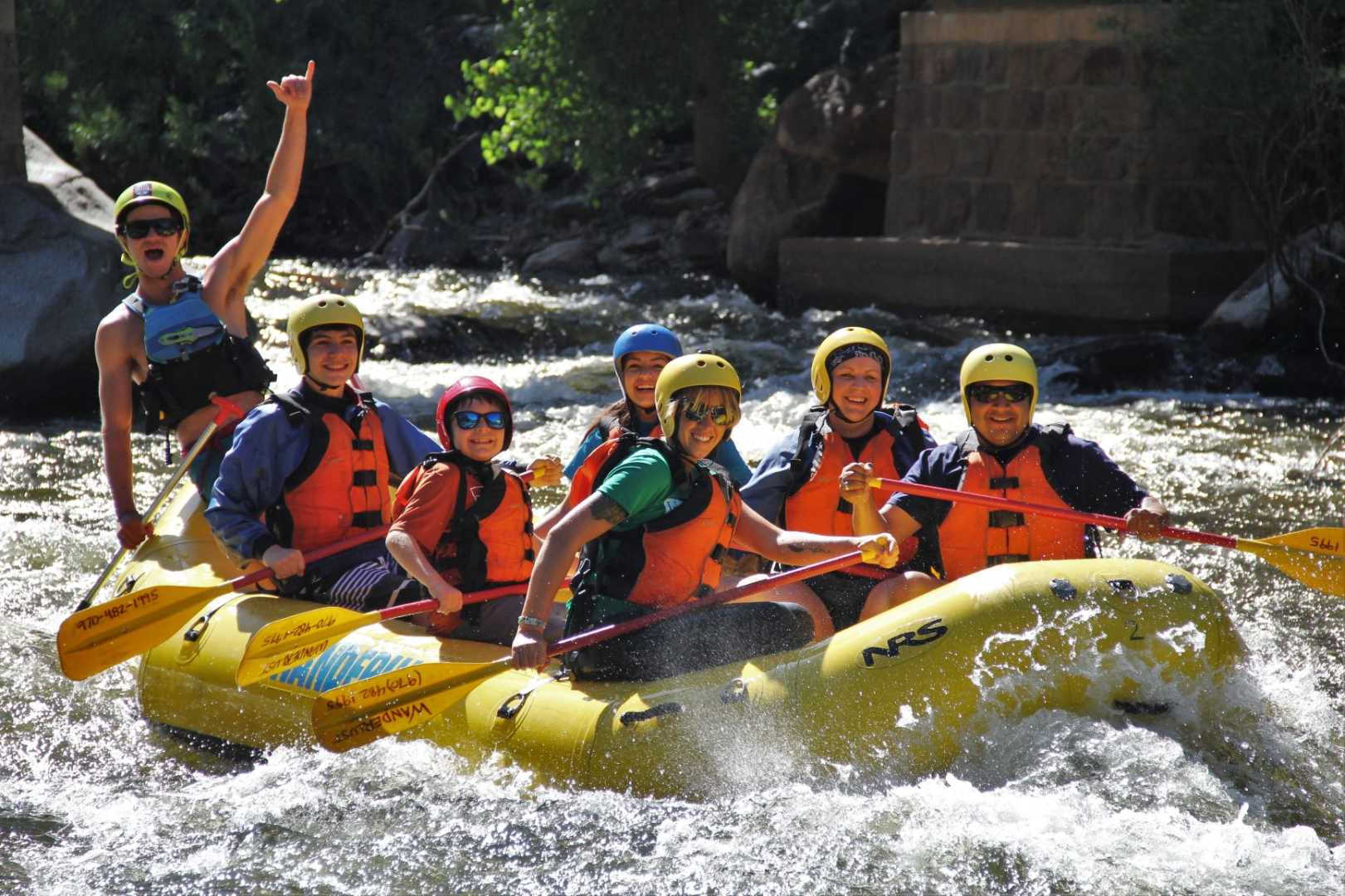 Whitewater rafting near Rocky Mountain National Park