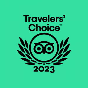 Travelers' Choice award 10 years in a row!