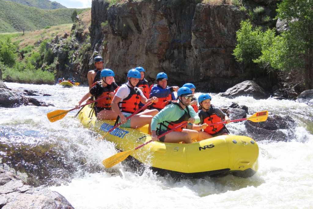 Estes Park whitewater rafting on the Cache La Poudre River.